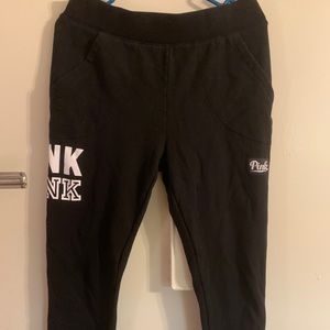 Pink sweat joggers size large